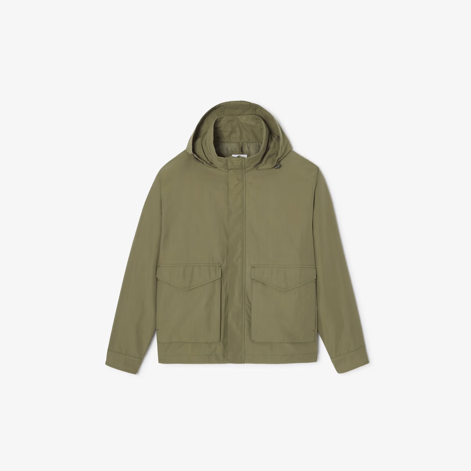 Blouson léger col montant à capuche - Vert kaki - Image 2