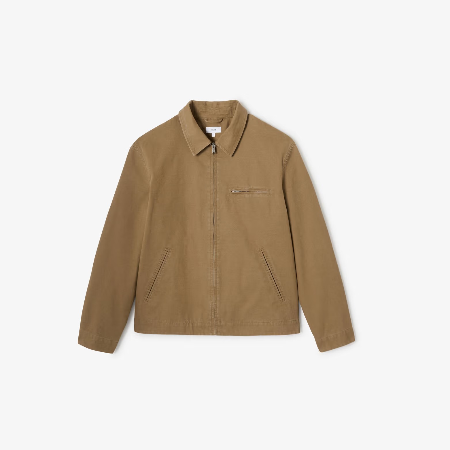 Blouson mi-saison col chemise - Beige - Image 2